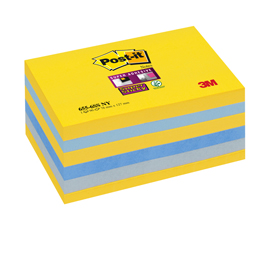 Blocco 90foglietti post-it®super sticky 76x127mm 655-6ss-ny colori new york