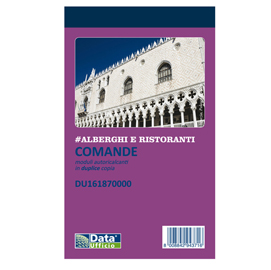 Blocco comande - 25/25 copie autoricopianti - 16,8x10cm - du161870000 - data ufficio
