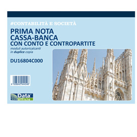 Blocco prima nota cassa - 50/50 copie autoricalcanti - 21,5x29,7cm - du16804c000 - data ufficio