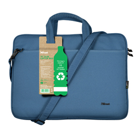 Borsa per notebook bologna - ecocompatibile - da 16'' - blu - trust