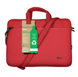 Borsa per notebook bologna - ecocompatibile - da 16'' - rosso - trust