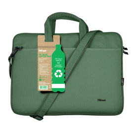 Borsa per notebook bologna - ecocompatibile - da 16'' - verde salvia - trust