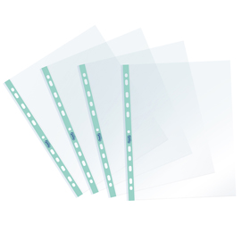 Buste forate pstel - c/ banda - 22 x 30 cm - azzurro - favorit - conf. 25 pezzi