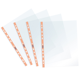 Buste forate pstel - c/ banda - 22 x 30 cm - arancio - favorit - conf. 25 pezzi