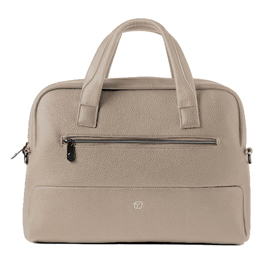 Borsa slim gate trended - con manici - 41 x 30 x 15 cm - ecopelle - ghiaccio - intempo