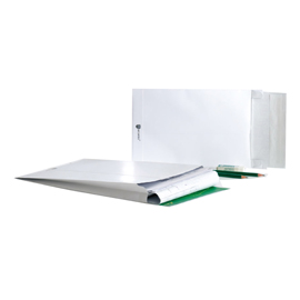 Buste a sacco securitex - con soffietti - b5 - 17,6 x 25 x 3,8 cm - 130 gr - bianco - bong packaging - conf. 100 pezzi