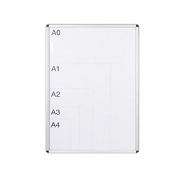 Bacheca senza vetro - 32,5 x 44,5 x 1,2 cm - bianco/alluminio - bi-office