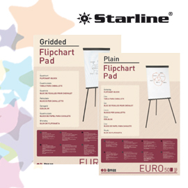 Blocco per lavagna 20fg 65x98cm quadretti starline