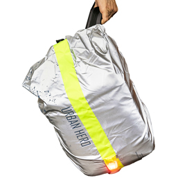 Coprizaino alta visibilita' urban hero - 35 l - s. Riflettente/giallo fluo - wowow