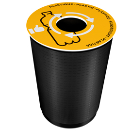 Coperchio raccolta plastica giallo per cestino 133r cep