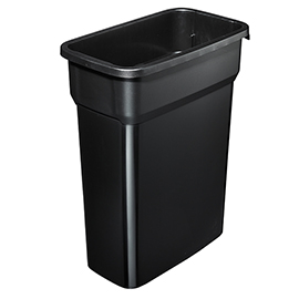 Cestino selecto raccolta differenziata - tuv - 29 x 49 x 61 cm - 55 l - nero - rotho
