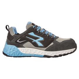 Calzatura di sicurezza arya s1ps esd red startos - numero 36 - grigio/azzurro - u-power