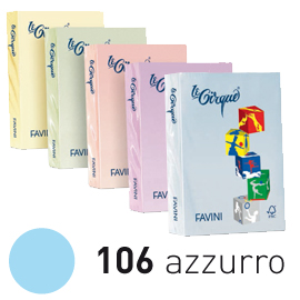 Carta lecirque a4 160gr 250fg azzurro pastello 106 favini