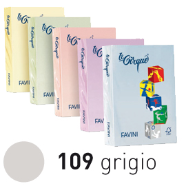 Carta lecirque a4 160gr 250fg grigio pastello 109 favini