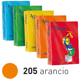 Carta lecirque a4 160gr 250fg arancio 205 favini