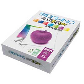 Carta multipaper a4 200gr 250fg 210x297mm fabriano