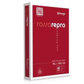 Carta fotocopie burgo rossa repro 80n 210x297mm 80gr