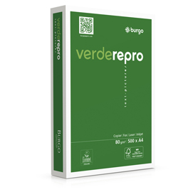 Carta fotocopie burgo verde repro 80s 297x420mm 80gr
