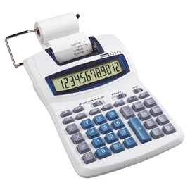Calcolatrice da tavolo scrivente 1214X - 12 cifre - display LCD - Ibico