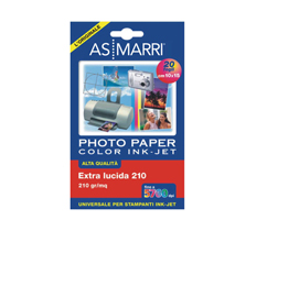Carta inkjet a6 (10x15cm) 210gr 20fg photo lucida 8869 as marri