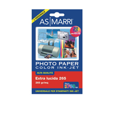 Carta inkjet a6 (10x15cm) 265gr 20fg photo lucida 8870 as marri