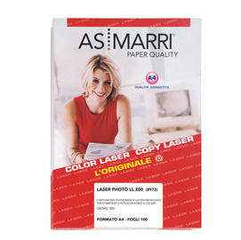 Carta laser a4 200gr 100fg photo lucida double-face 8973 as marri