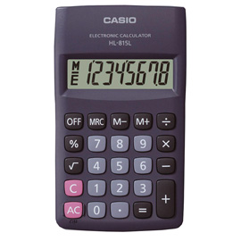 Calcolatrice hl-815l bl 8 cifre tascabile casio