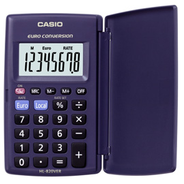 Calcolatrice hl-820ver 8 cifre tascabile casio