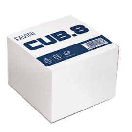 Cubotto bianco 700fg 95x95mm 80gr favini