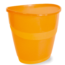 Cestino gettacarte ovale smile 16lt arancio trasp. Arda