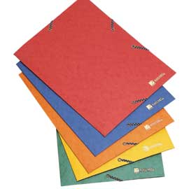 Cartellina cartone 24x32cm c/elastico colt 425 rosso