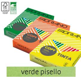 Carta copy tinta a4 80gr 500fg col.forti verde pisello