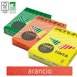 Carta copy tinta a4 80gr 500fg col.forti arancio