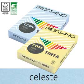 Carta copy tinta a4 80gr 500fg col.tenue celeste