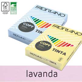 Carta copy tinta a4 80gr 500fg col.tenue lavanda
