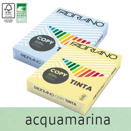 Carta copy tinta a4 80gr 500fg col.tenue acquamarina