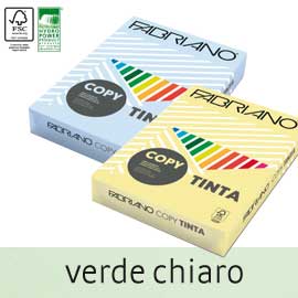 Carta copy tinta a3 80gr 250fg col.tenue verde chiaro