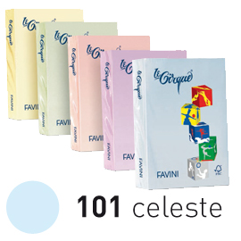 Carta lecirque a3 80gr 500fg celeste pastello 101 favini