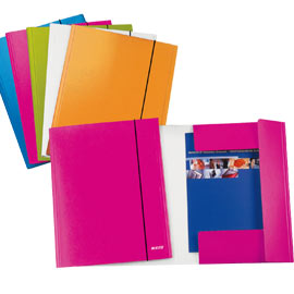 Cartellina c/elastico wow fucsia metal 25x35cmcm