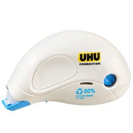 Correttore a nastro compact correction 5mm x 10mt 80 recycled uhu