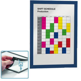 Cornice magnetica duraframe a4 21x29,7cm blu durable