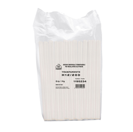 Colla termofusibile 20cm Ø12mm 1kg trasparente h 12/200