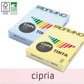 Carta copy tinta a4 160gr 250fg col.tenui rosa cipria fabriano