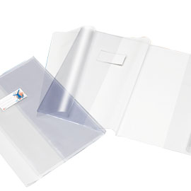 Coprimaxi pvc 200mic supercristallo neutro con alette 21x30cm riplast