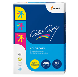Carta bianca color copy a4 210x297mm 280gr 150fg mondi