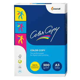 Carta bianca color copy a3 297x420mm 300gr 125fg mondi