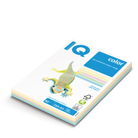 Carta iq color a4 210x297mm 80gr 250fg mix 5 colori tenui rb01 mondi