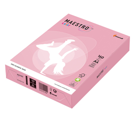 Carta maestro color a4 210x297mm 160gr 250fg rosa tenue pi25 mondi