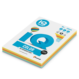Carta iq color a4 210x297mm 160gr 100fg mix 5 colori forti rb02 mondi
