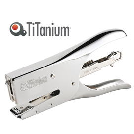 Cucitrice a pinza 24/6 - 26/06 acciaio cromato titanium